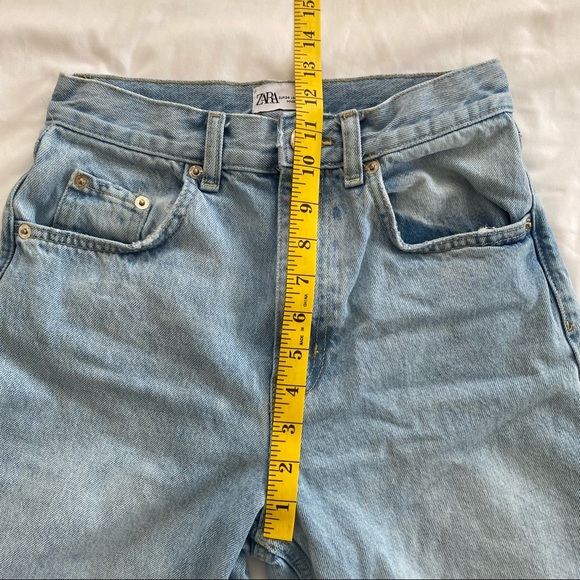 Zara high rise wide leg cropped jeans - Picture 5 of 10